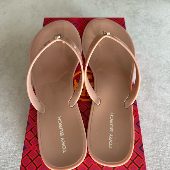 Tory Burch Women's Tan Flip Flops - Picture 6 of 6